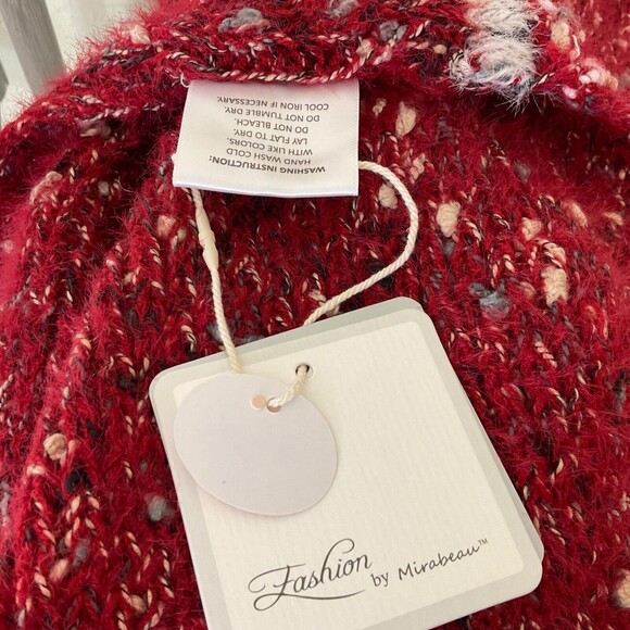 NWT Fashion by Mirabeau RED Infinity scarf long neck soft  multicolor NEW - Picture 3 of 8